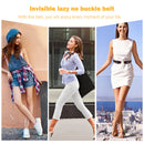 Invisible Belts - 4pcs No Buckle Stretch Belts for Jeans Pants Skirts Shorts