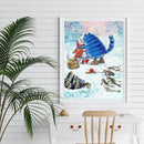 5D DIY Full Drill Diamond Painting Cat Animal Embroidery Mosaic Set Home Deco