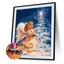 DIY Rhinestone Little Girl Full Round Drill Diamond Painting Mosaic Home De