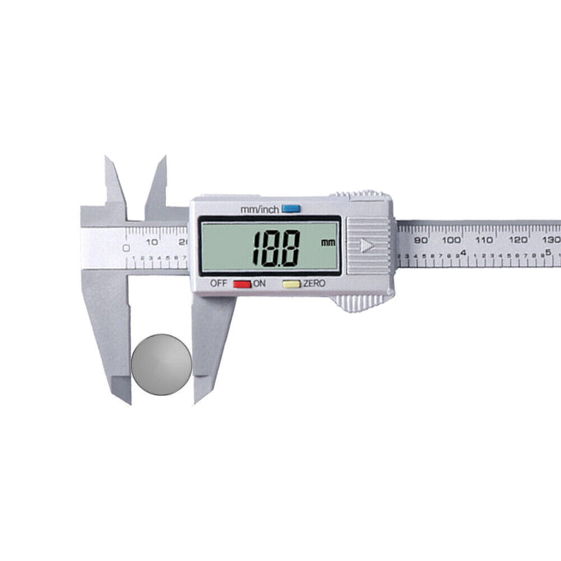 150mm LCD Digital Electronic Carbon Fiber Vernier Caliper Gauge Micrometer