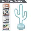 Neon Sign LED Lights Cactus - USB Charging Decorative Marquee Signs Light