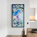 Full Round Drill Diamond Painting Butterfly Flowers Kits Picture DIY Wall A
