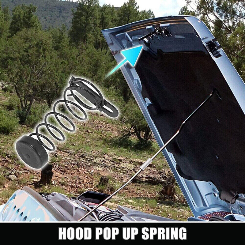 Hood Safety Catch Spring Body Single Hood Up Spring for Wrangler JK 1997-2018