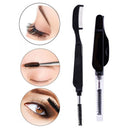 Beauty Dual-Head Foldable Eyebrow Brush Eyelash Metal Comb Mascara Separator