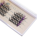 Eyelashes Premade Individual False Eyelashes Blue Cluster Lashes V-shape