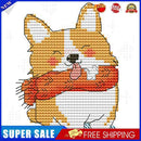 Partial Embroidery 14CT DIY Smiling Dog Printed Cross Stitch Kit Art Craft