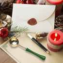 Sealing Wax Spoon Wood Handle Envelope Wax Seal Fire Paint Stamp Scoop (E) Newly