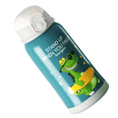 550ml Cartoon Cute Straw Drinking Cup Stainless Steel Insulation Water Bottle