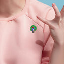Creative Cartoon Tree House Brooch Badge Jacket Lapel Women Men Coat Shirts Pins