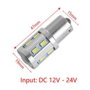 5730 12SMD Truck Auto Part 1156 BA15S Car LED Light Parking Lamp Brake Bulbs