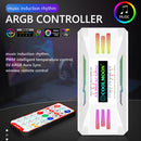CoolMoon ARGB Controller 4 Pin PWM 5V 3 Pin Cooling Fan Wireless Remote Control