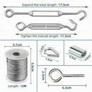 Flexible Wire Rope Cable Stainless Steel Cable Hanging Set Clothesline Kit