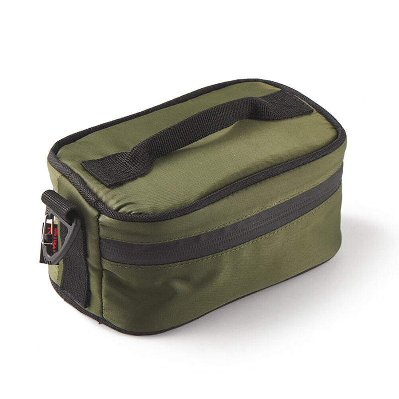 Outdoor Camping Lunch Box Aluminum Thermal Picnic Bento Bags (Army Green) Newly