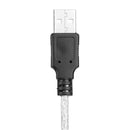 Guitar to USB Sound Player Sound Card Effector Link Audio Cable (Black)