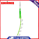 Luminous Soft Fishing Lure Hook Octopus Artificial Bait 5 Hook Hairtail Fishhook