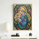 5D Warm Mother Child DIY Embroidery Full Round Drill Diamond Painting Ornaments