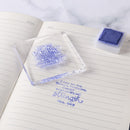 Acrylic Stamp Block Clear Stamping Tool Set with Grid Line Craft (7x7cm)
