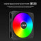 FC120S LED Gorgeous PC Case Fan Large 4 Pin Power Supply CPU Cooling Radiator