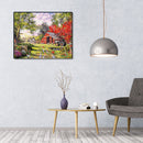 Frameless Storehouse Painting By Numbers Kit DIY Canvas Oil Wall Art Pictures
