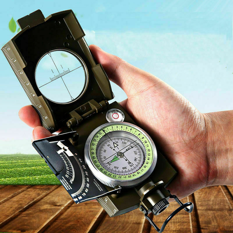 fessional Military Army Metal Sighting CompassClinometer K3D2 N4O8