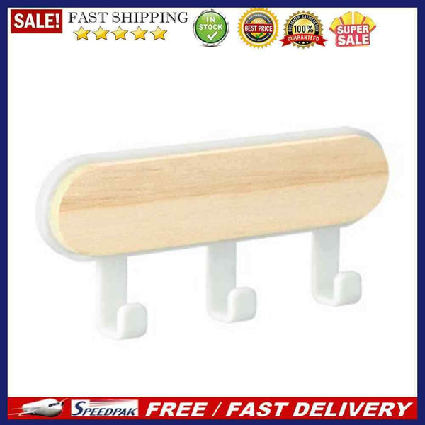 Wooden Wall Hanger Hook Key Holder Kitchen Accessories Organizer Storage Rack
