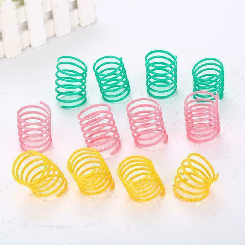 Cat Toys Colorful Spring Bounce Plastic Pet Kitten H3T2 I2G HOT Interactive Z0B5