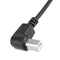 Elbow Port USB-B/F, USB-B/M Data Charging Cable for Printer Scanner