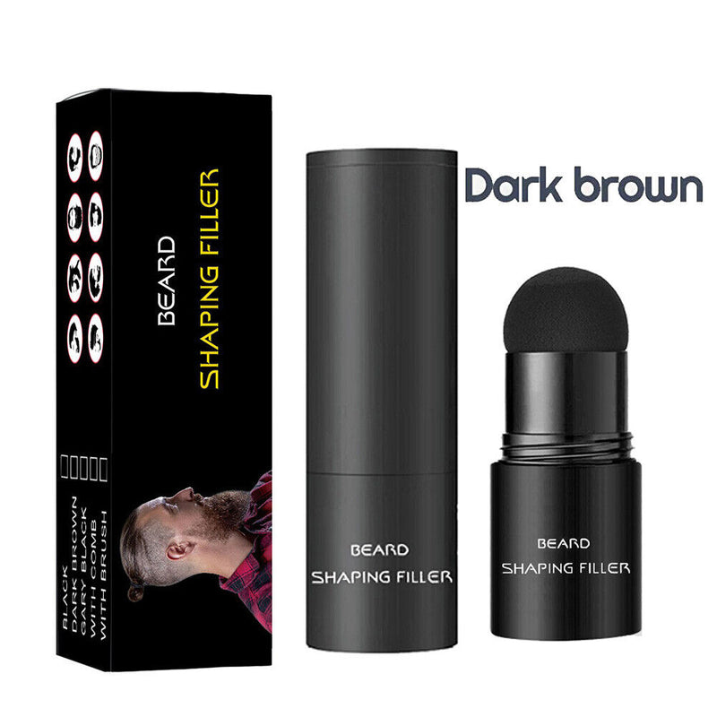 Beard Filler Pencil Enhancer Thicker Moustache Shaping Tool (Dark Brown) Newly