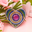 DIY Full Drill Diamond Painting Key Chain 5pcs Love Key Ring Hanging Pendant