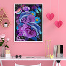 Oil Painting By Number Dolphin Flowers Digital Picture Home Wall Decor for Gift