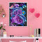Oil Painting By Number Dolphin Flowers Digital Picture Home Wall Decor for Gift