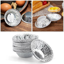 100pcs/Set Disposable Aluminum Foil Tart Pan Mini Pot Bake Plate Pie Tin T7N0
