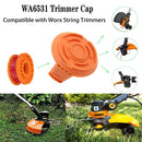 Fittings Worx Replacement Spools Spool Cap with Worx WA0010 Trimmer Line