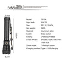 Focus Outdoor Rechargeable Powerful Flashlight LED Flashlight Light Flashlight