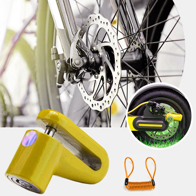 Scooter MTB Bicycle Disc Brake Lock with Lock Frame for M365 (Lock+Rope) Newly