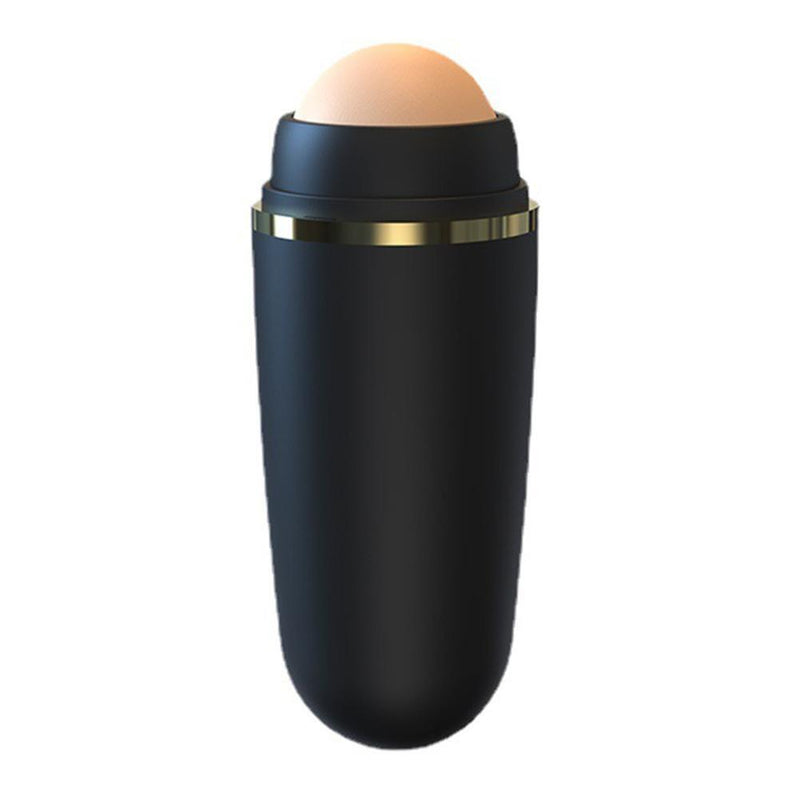 Face Oil Absorbing Roller Volcanic Stone Summer Blemish Remove Ball (White)