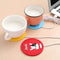 Cute Cartoon USB Heater Heat Insulation Coaster Coffee Cup Warm Milk Heating Mat