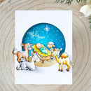 DIY Stamp Embossing Lamb Newborn Metal Frame Cutting Die Clear Silicone Seal