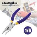 Round Nose End Cutting Jewelry Making DIY Tools 6 in 1 Pliers Wire Looper Newly