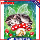 Cat Mouse Colouring Oil Canvas Pictures DIY Hand Painted Paint By Numbers Kit