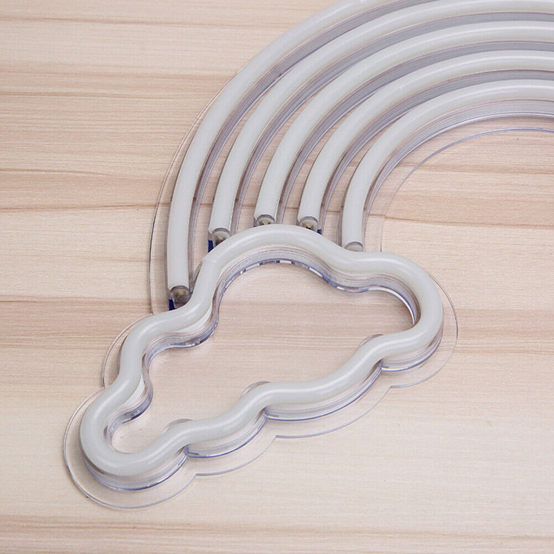 USB Powered Neon Sign Light Acrylic LED Wall Hanging Lamp Decor (Rainbow) Newly