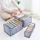 Wardrobe Clothes Organizer - Set of 4 7 Grids Washable Drawer Storage Box Newly