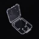 Plastic Standard Transparent Storage Box SD/TF SDHC Card Memory Card Case