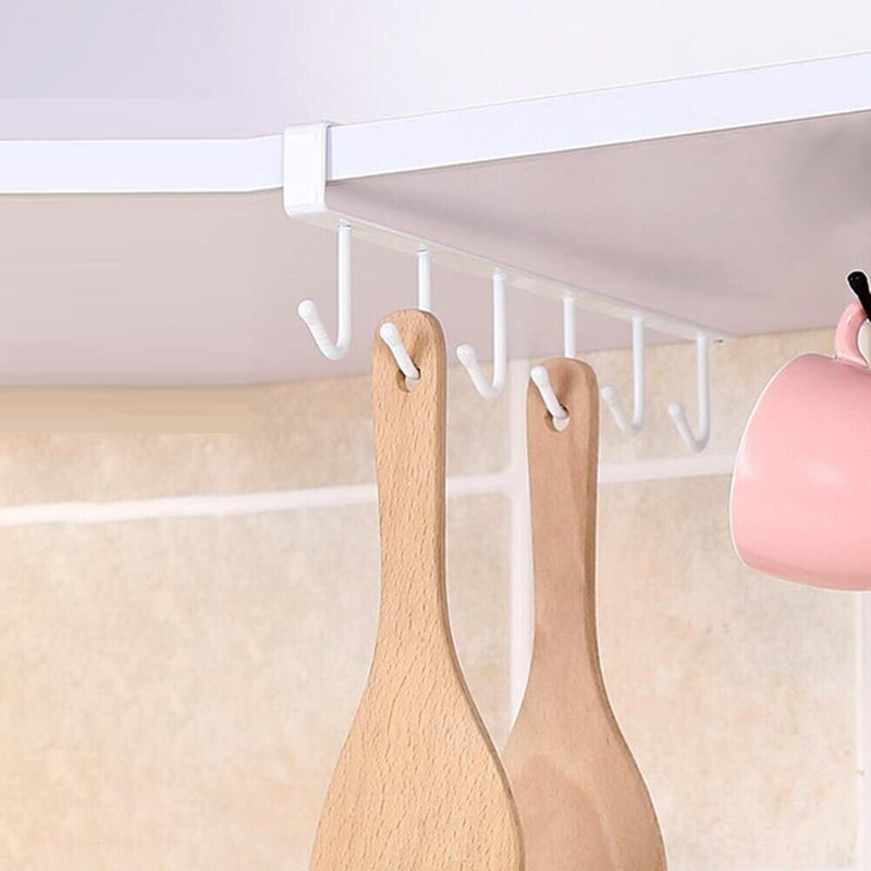 Seamless Towel Storage Wall Mounted Hanger Punch Free Wardrobe Door Back Rack