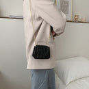 Pure Color Leather Mini Shoulder Bags Women Flap Chain Crossbody Messenger Bags