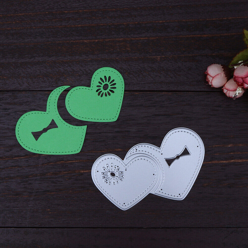 Heart Center DIY Metal Punch Molds Love Pattern Carbon Steel Stencils Scrapboo
