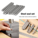 9pcs Metal Jewelry Stamps Punch Working Blank Bangle Stamping Mold (Heart) Newly