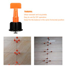 50pcs Tile Leveling System Toolkit Level Wedges Alignment Spacer Leveler Lo