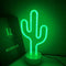 Neon Sign LED Lights Cactus - USB Charging Decorative Marquee Signs Light