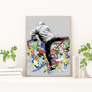 5D Diamond Painting Kit Graffiti Full Round Drill Rhinestone DIY Wall Art Crafts